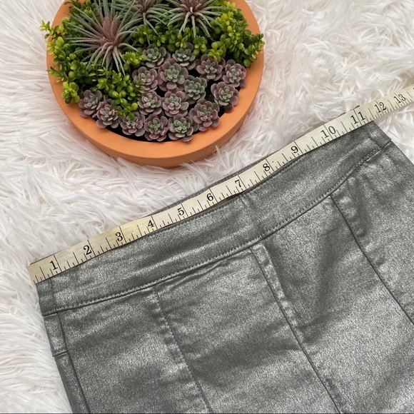 H&M Silver Super Skinny High Waisted Zip-Up Jeans - Picture 12 of 16